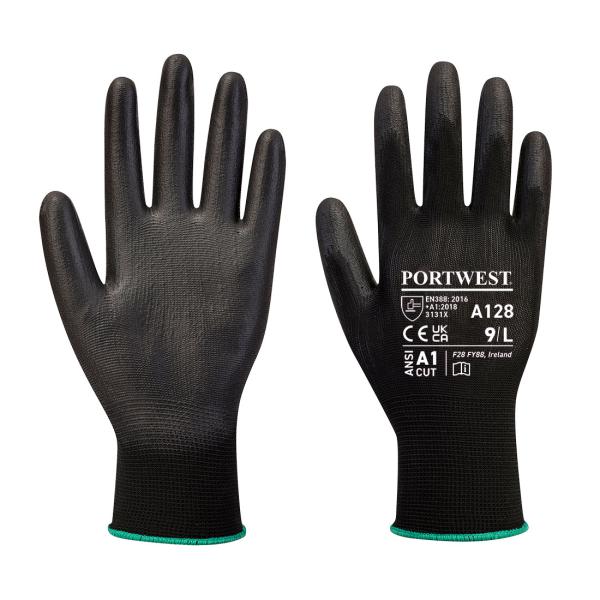 Black-PU-Lightweight-Glove-Size-8---Pair